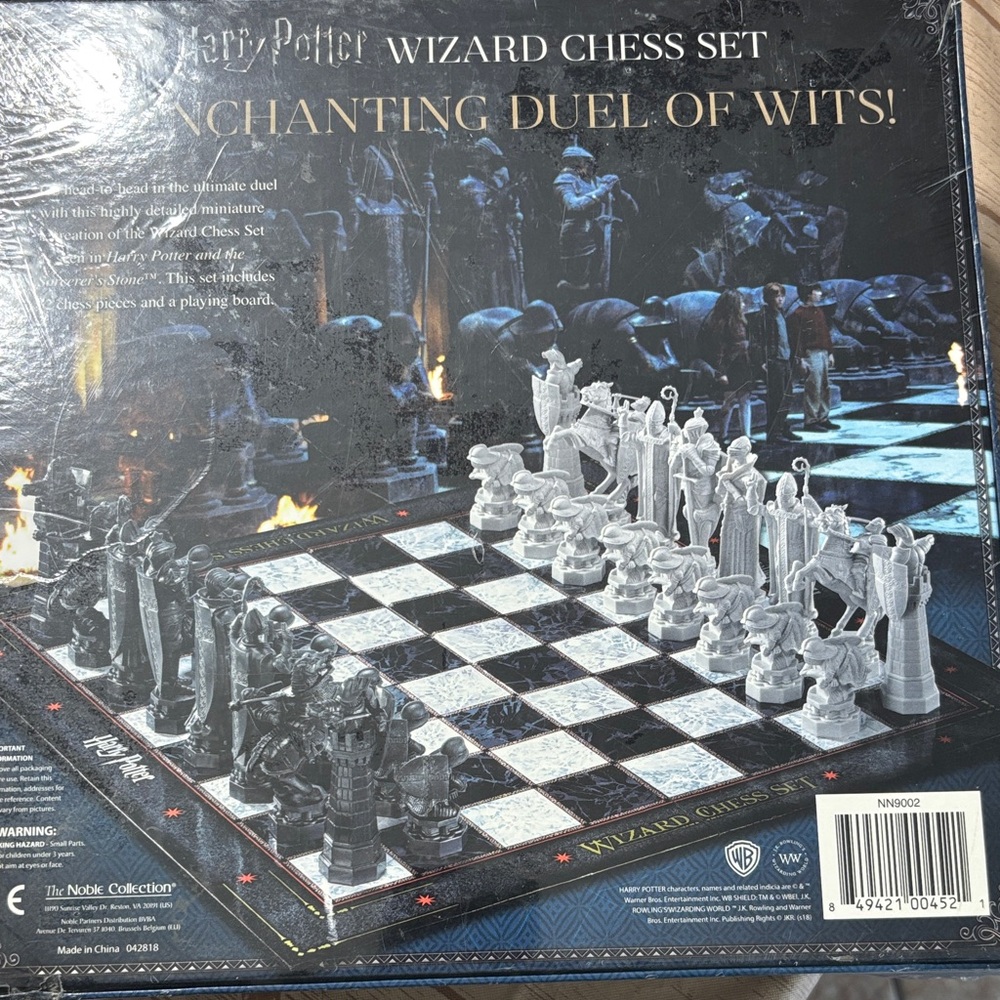 Adidas Black and White Wizard Chess Set - Picture 2 of 4